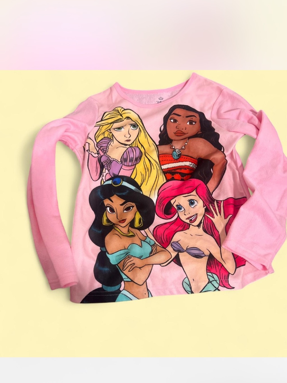 Girls' Pink Disney Princess Long-Sleeve Top